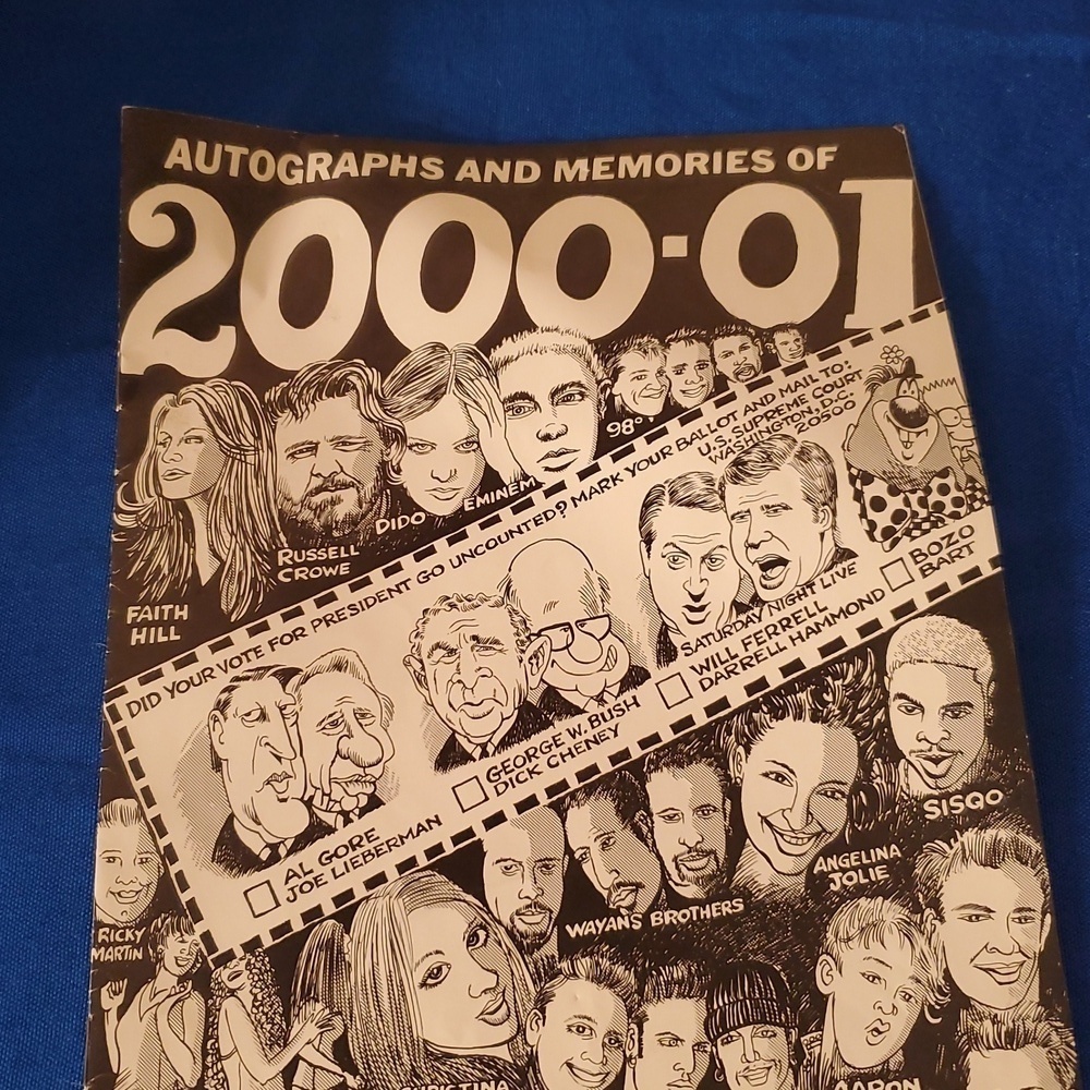 4/$20 VTG Nostalgic 2000 - 2001 pop culture yearbook insert - Picture 2 of 12